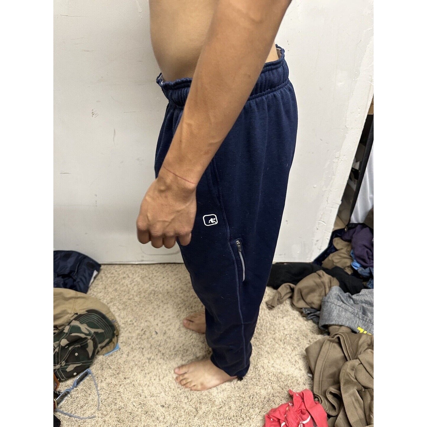 Men’s AND1 Dark Blue Medium Sweat Pants Polyester
