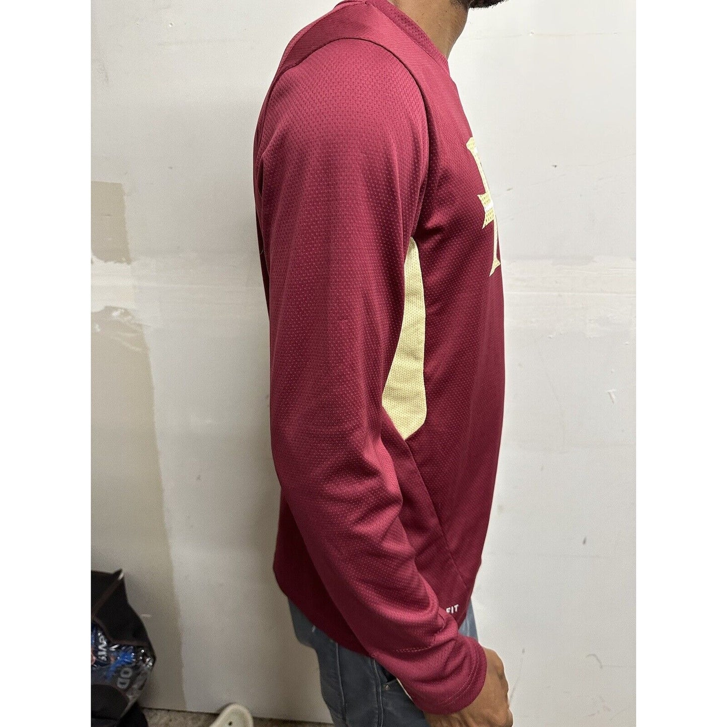 Men’s Nike Medium Florida State University Seminoles Red Long Sleeve Shirt