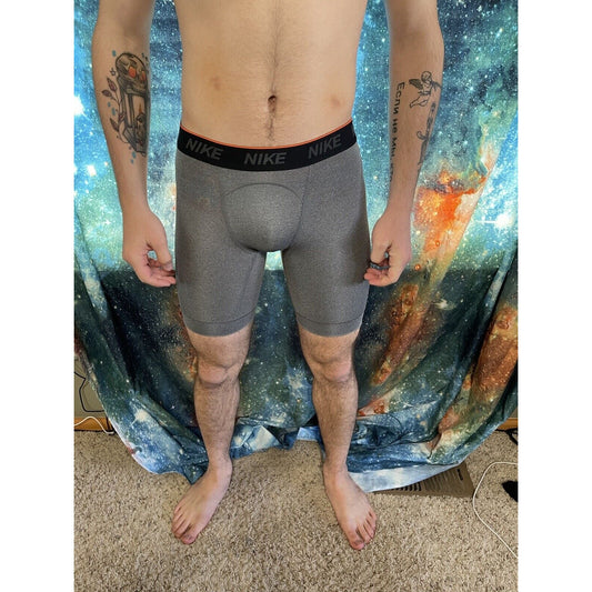 Nike Dri-Fit Mens Activewear Small Gray Athletic Compression Shorts New Unworn