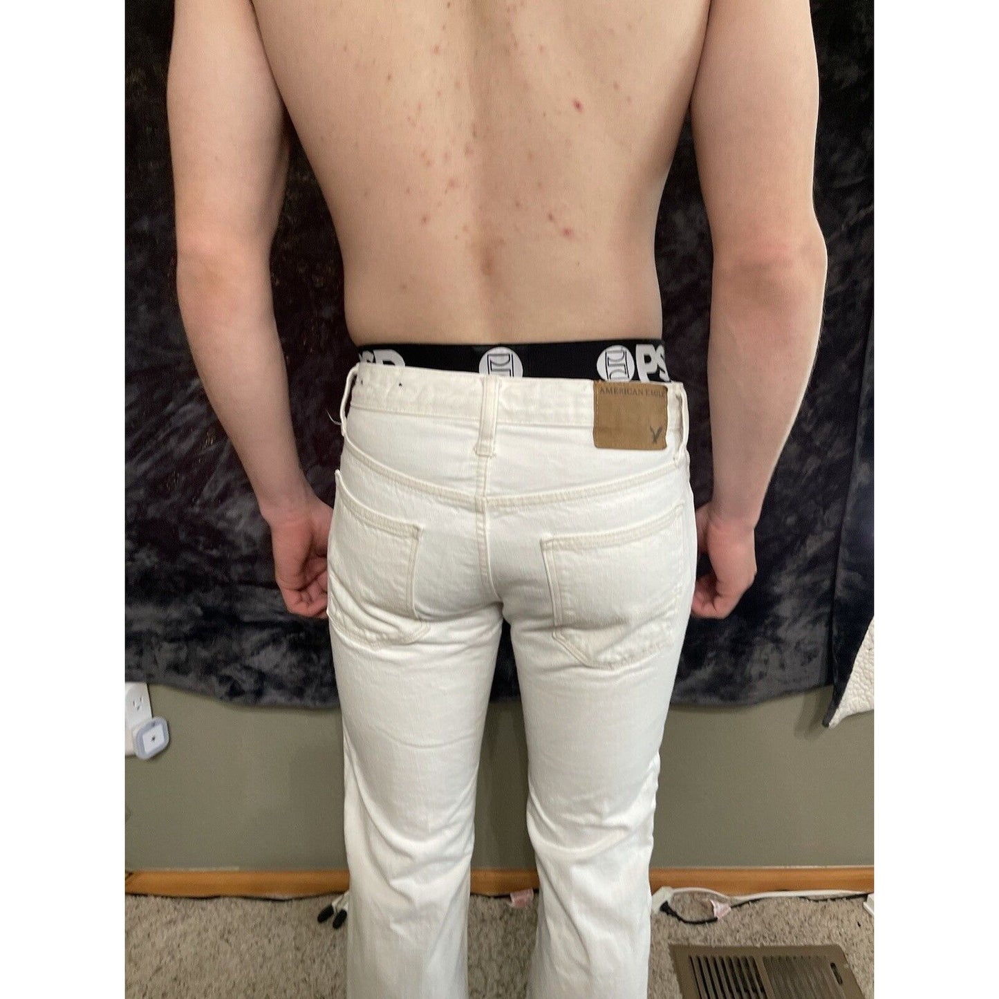 Men’s American Eagle Straight White Jeans 29x30