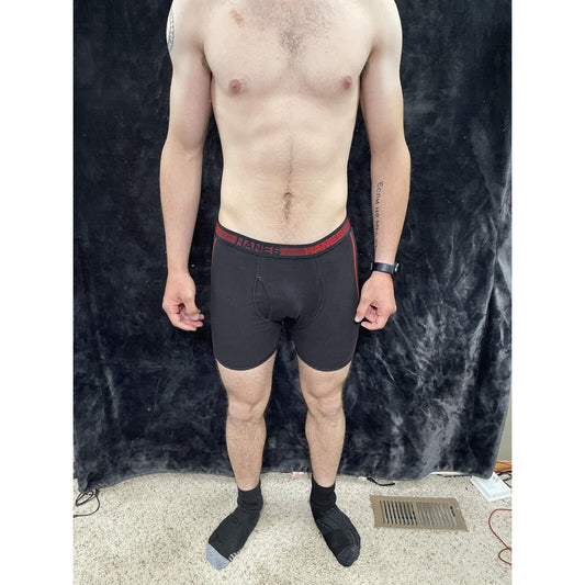 Men’s Black Hanes Small Boxer Briefs New
