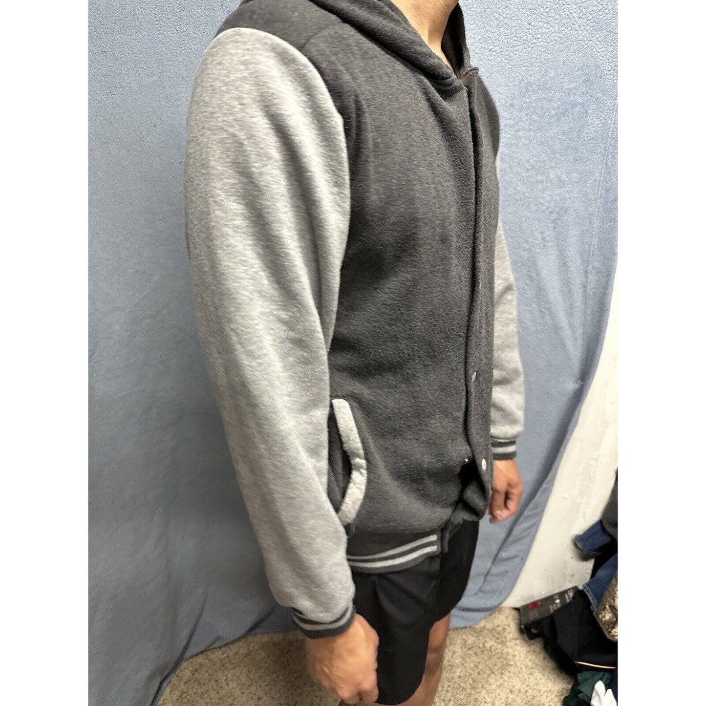 Men’s ROK Premium Quality Medium 2 Toned Snap Up Jacket