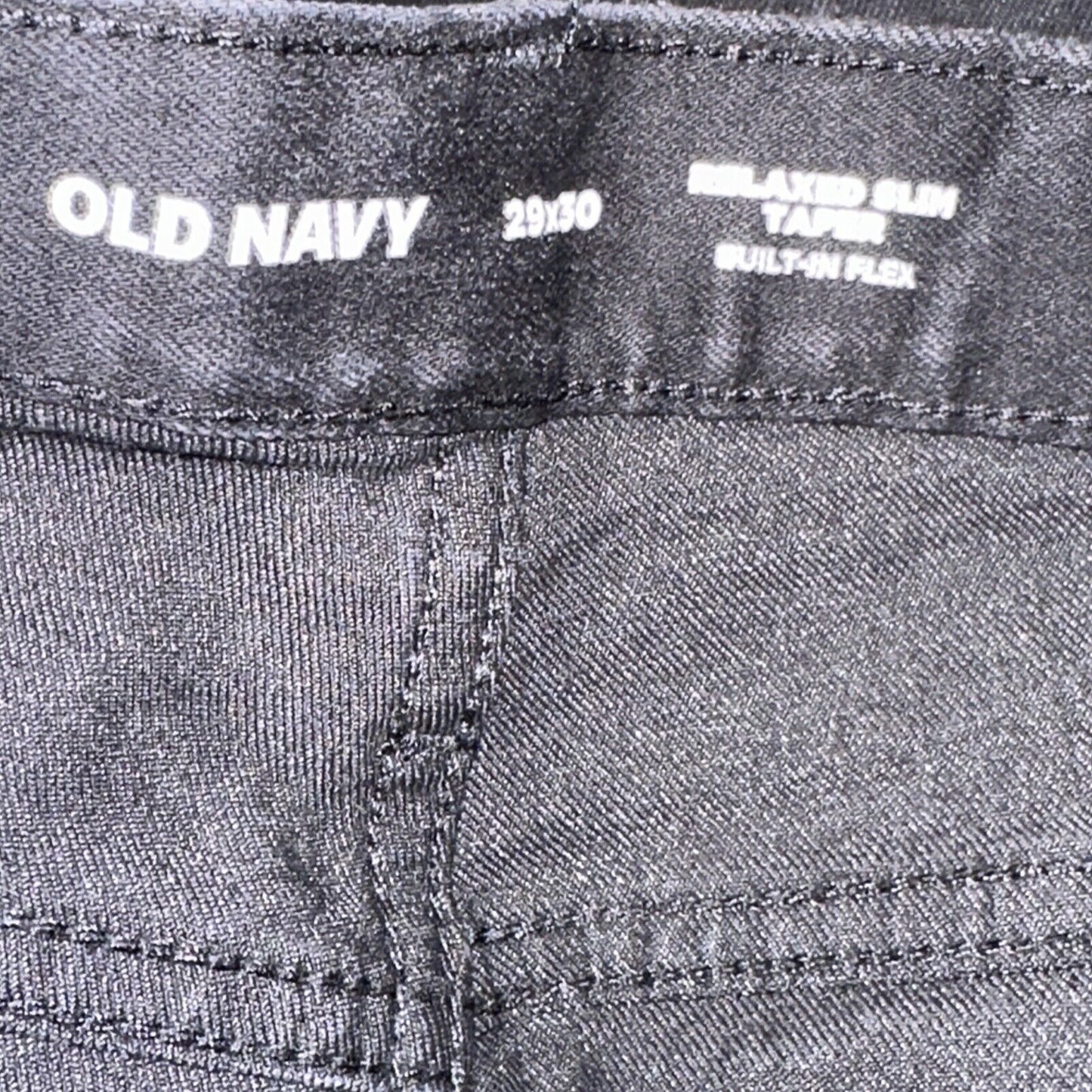 Men’s Black Old Navy 29x30 Relaxed Slim Taper Built In Flex Jeans Pants