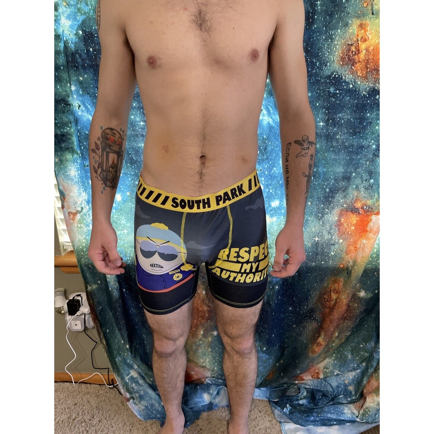 men's eric cartman south park autoritay compression shorts xl New And Unworn