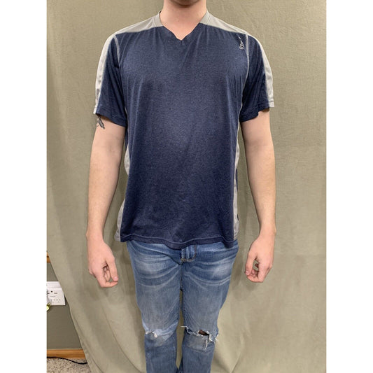 Reeebok Mens Active Short Sleeve T Shirt Size M Gray And Blue