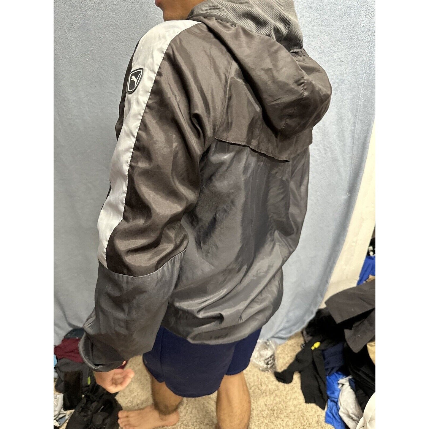 Men’s Small Puma Gray Full Zip Hoodie Small