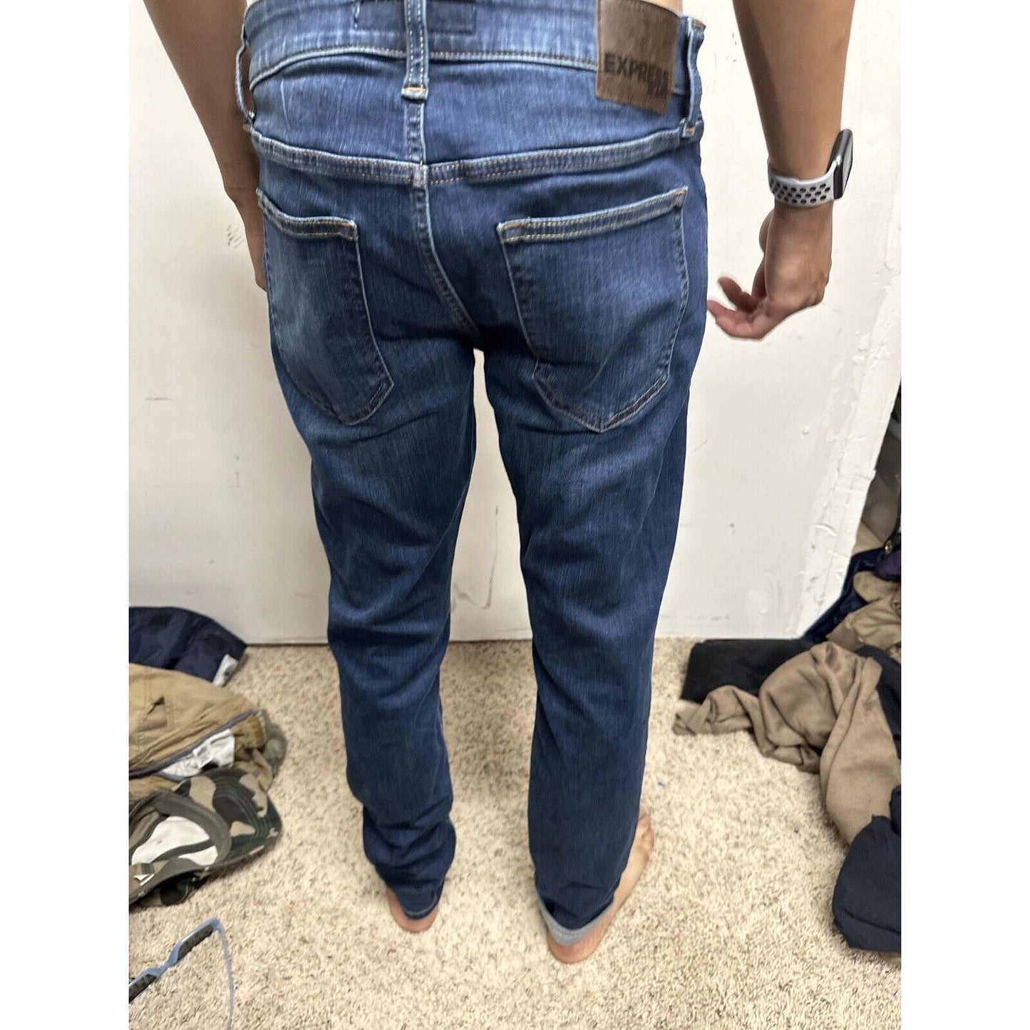 Men’s Skinny Express Jeans Blue 32 X 32