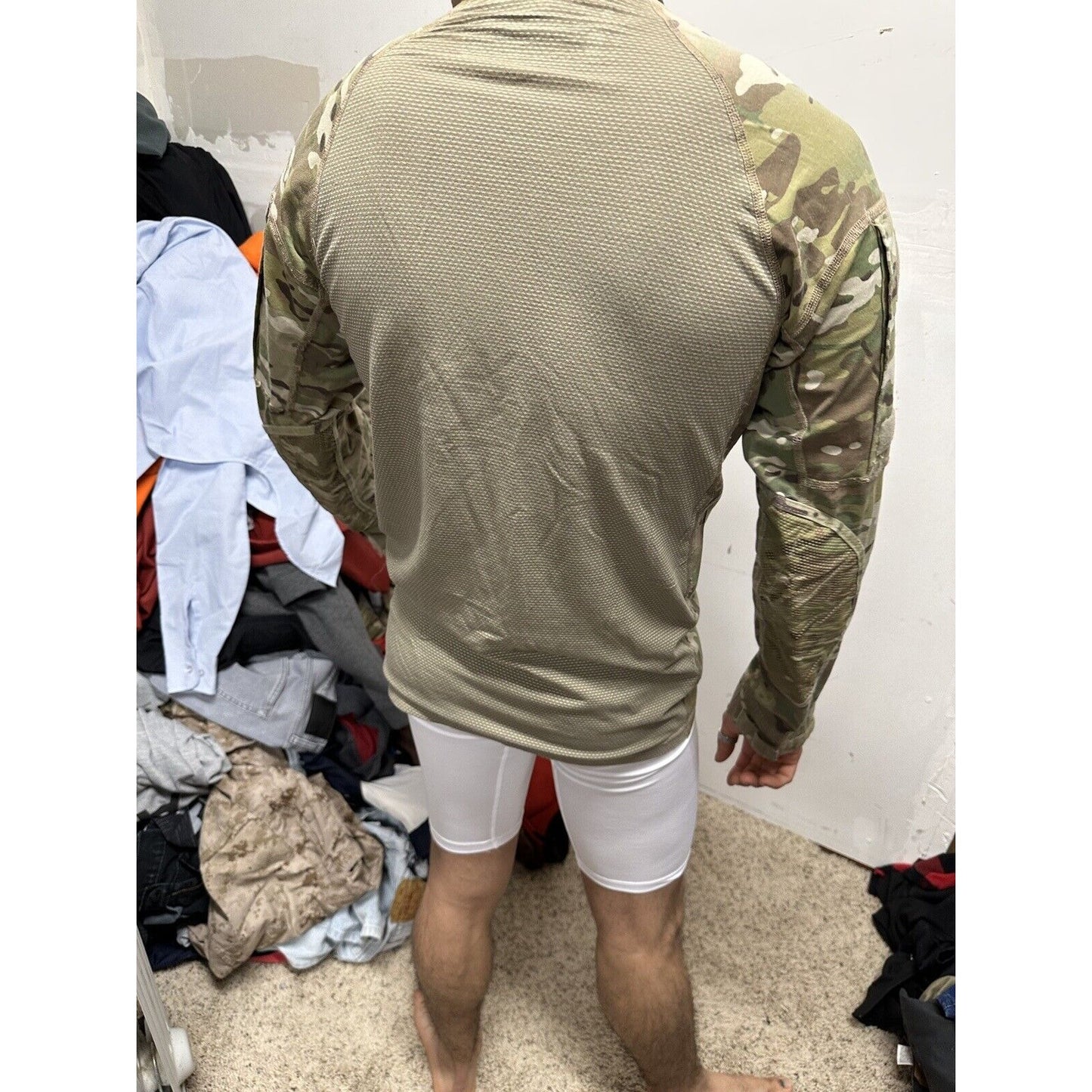 Men’s Army Combat Shirt Flame Resistant Size Small Ocp Pattern
