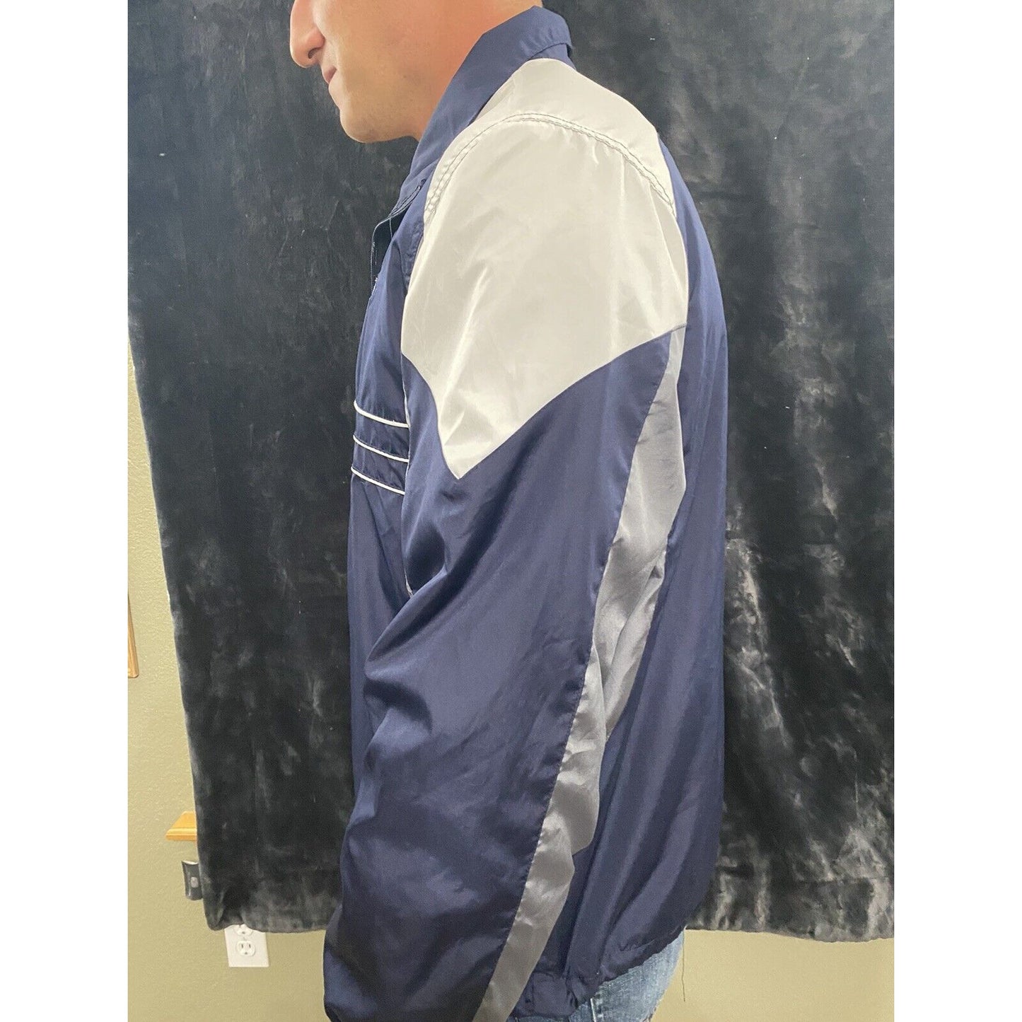DENVER BRONCOS NFL Team Reebok Sports Illustrated SI Large Windbreaker Jacket
