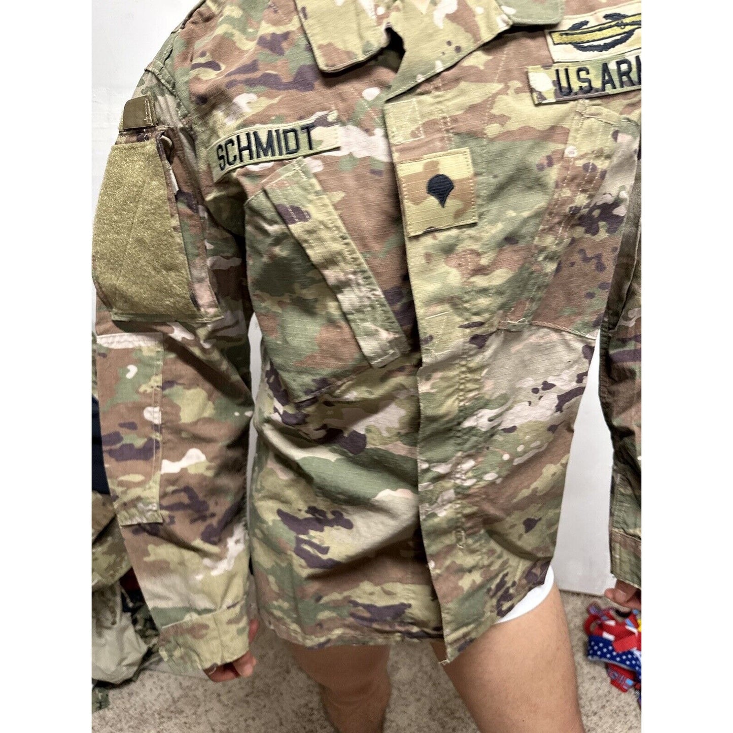Men’s Ocp Top Specialist Rank Medium Regular Flame Resistant Army Combat Blouse