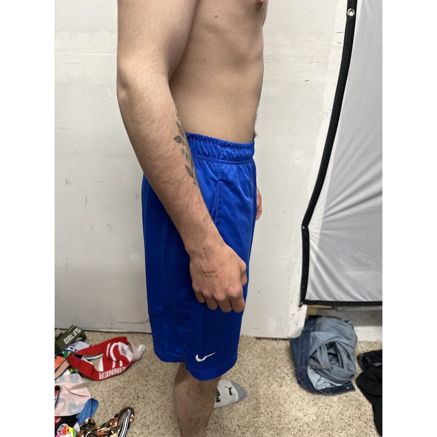 Men’s Air Force Blue Nike Dri Fit Small Workout Shorts
