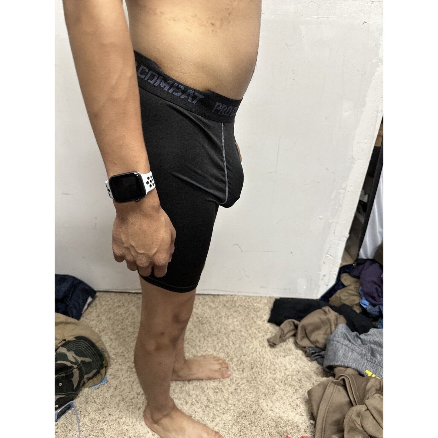 Men’s Pro Combat Medium Black Compression Shorts
