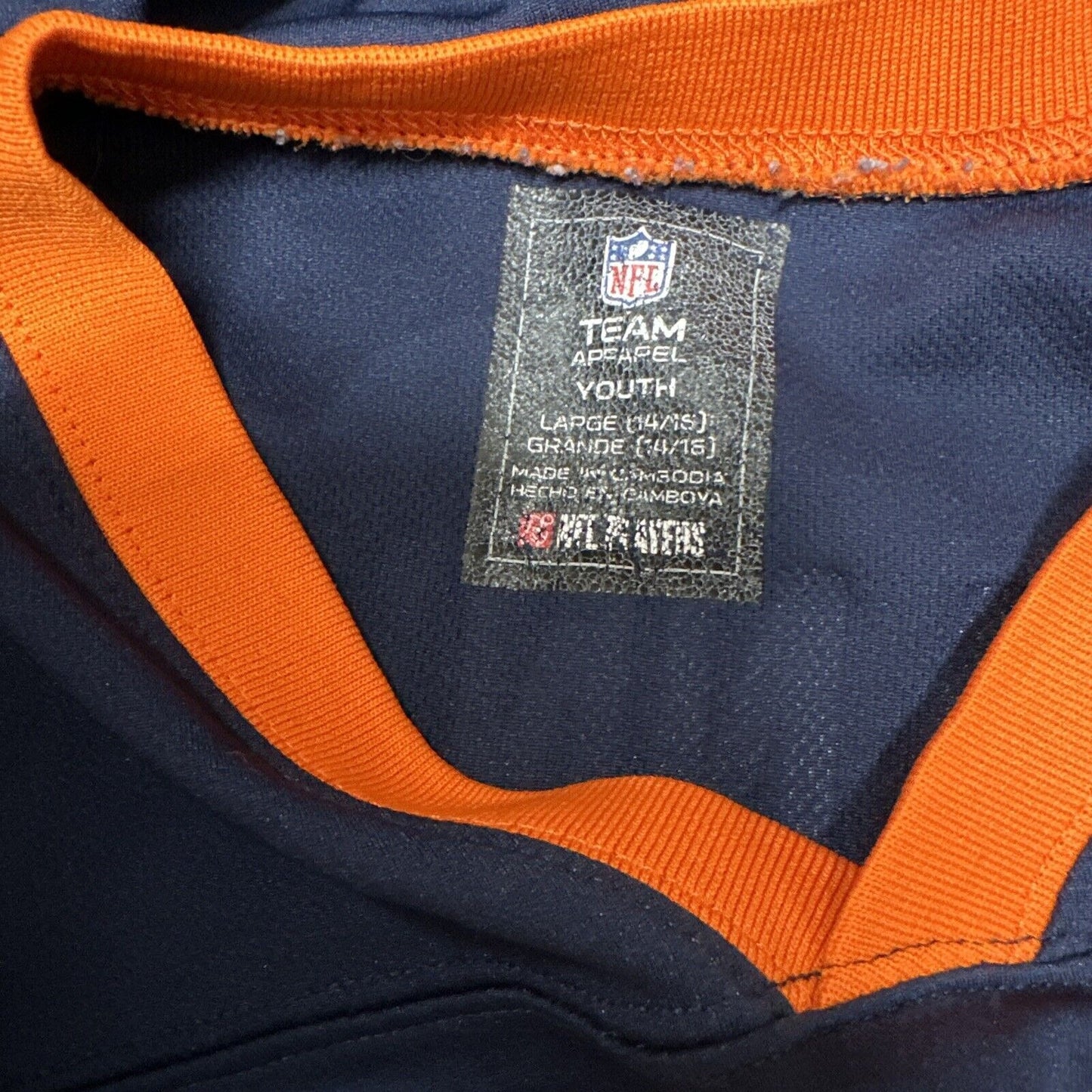 NFL Denver Broncos Peyton Manning 18 Kids Jersey Size Youth Large 14-16