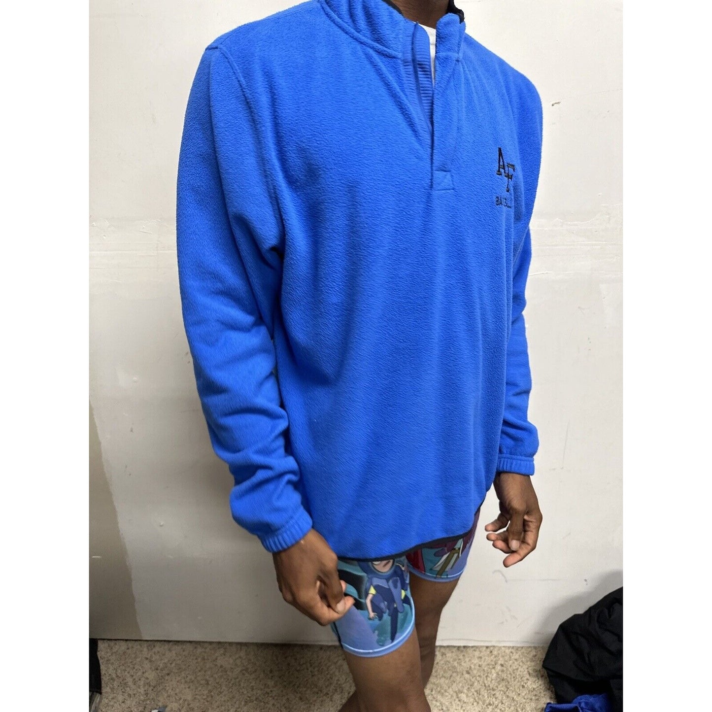 Men’s Air Force Baseball Blue Long Sleeve Large Nike Fleece Jacket