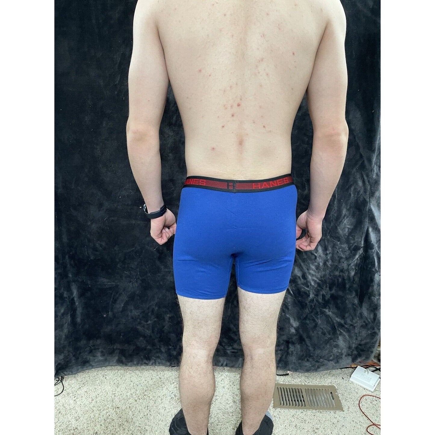 Men’s Royal Blue Hanes Small Boxer Briefs