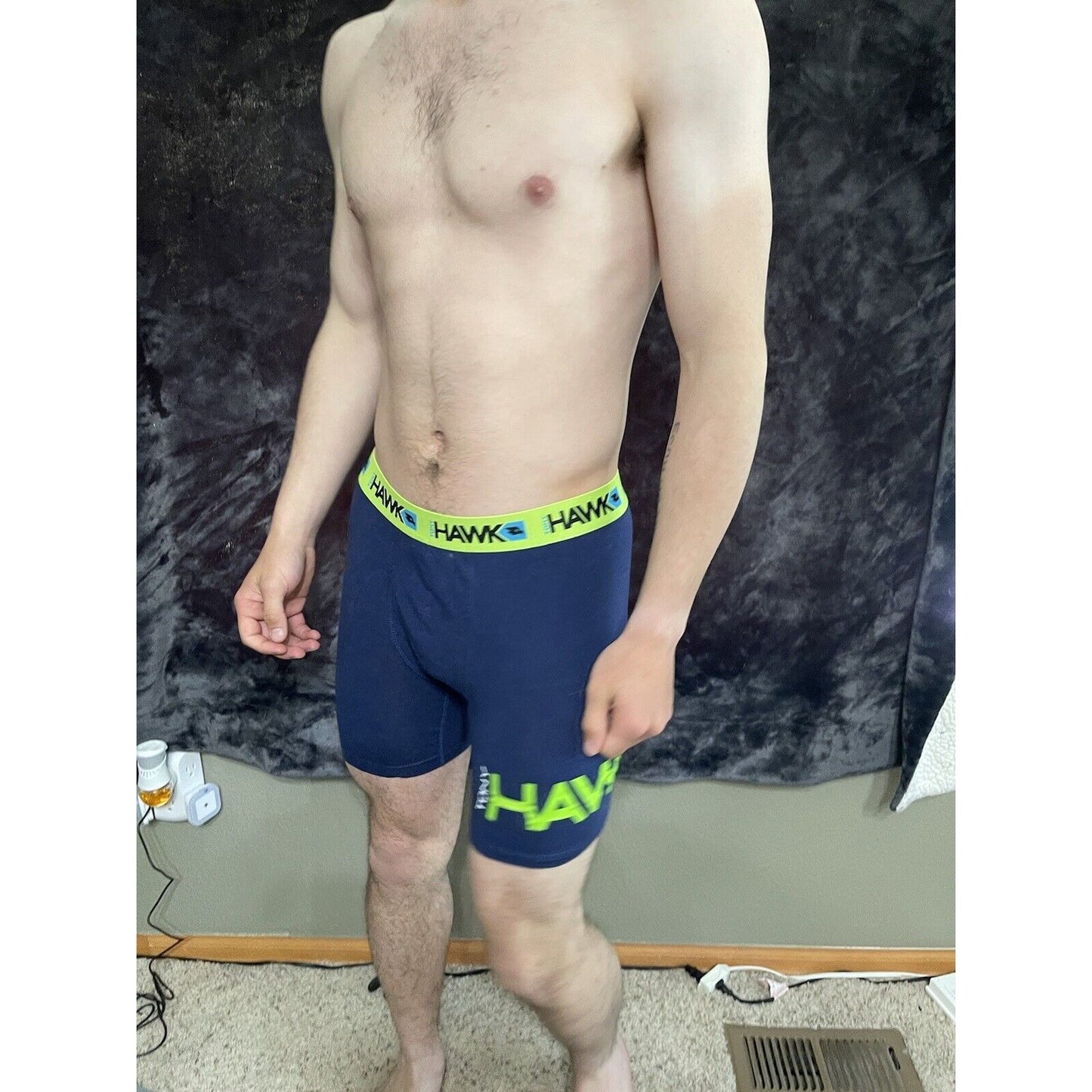 Men’s Medium Navy Blue Tony Hawk Compression Shorts