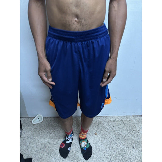 Men’s Medium Adidas Clima Lite Blue Athletic Shorts With Pockets
