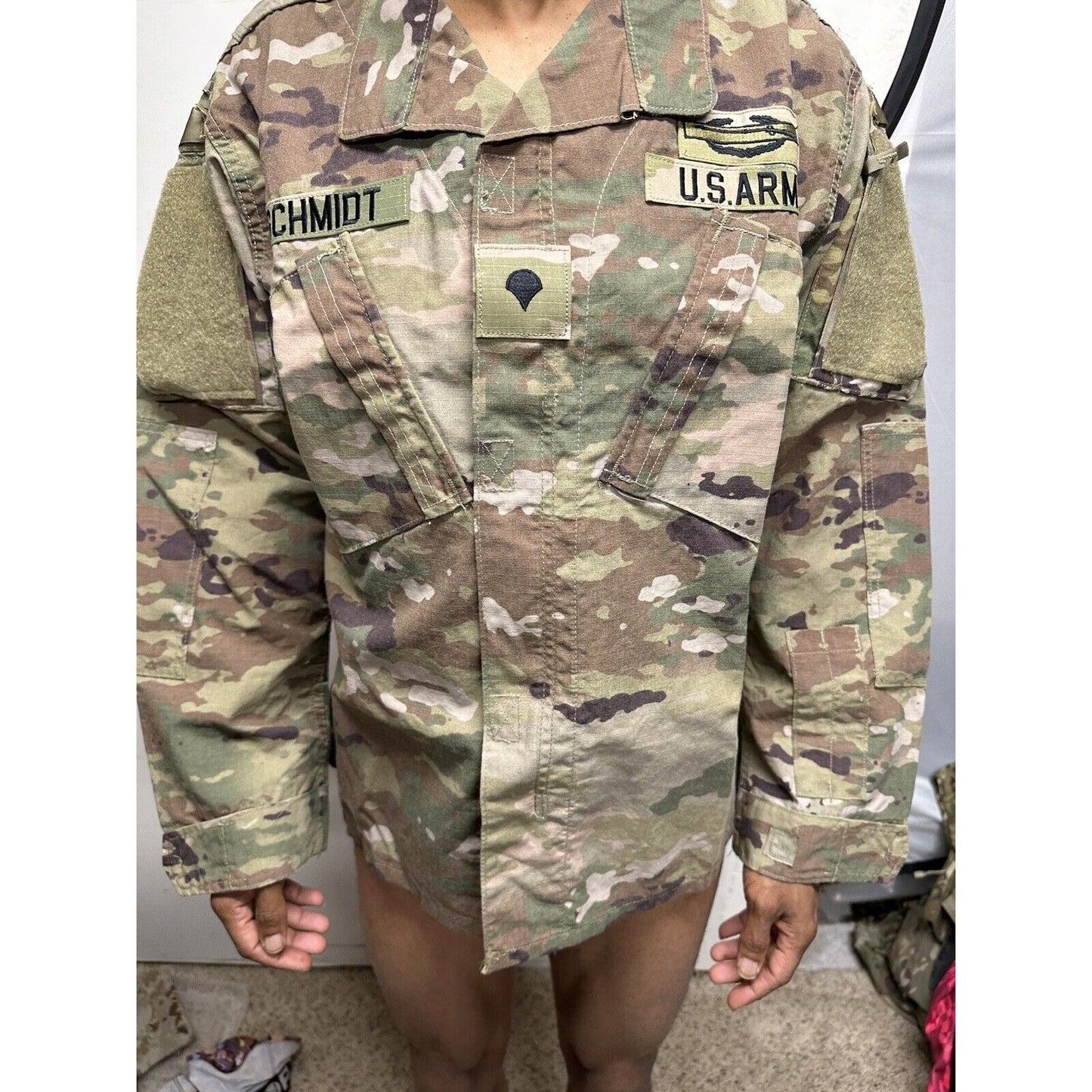 Men’s Ocp Top Coat Army Blouse USAF Flame Resistant  w/ tags and patches