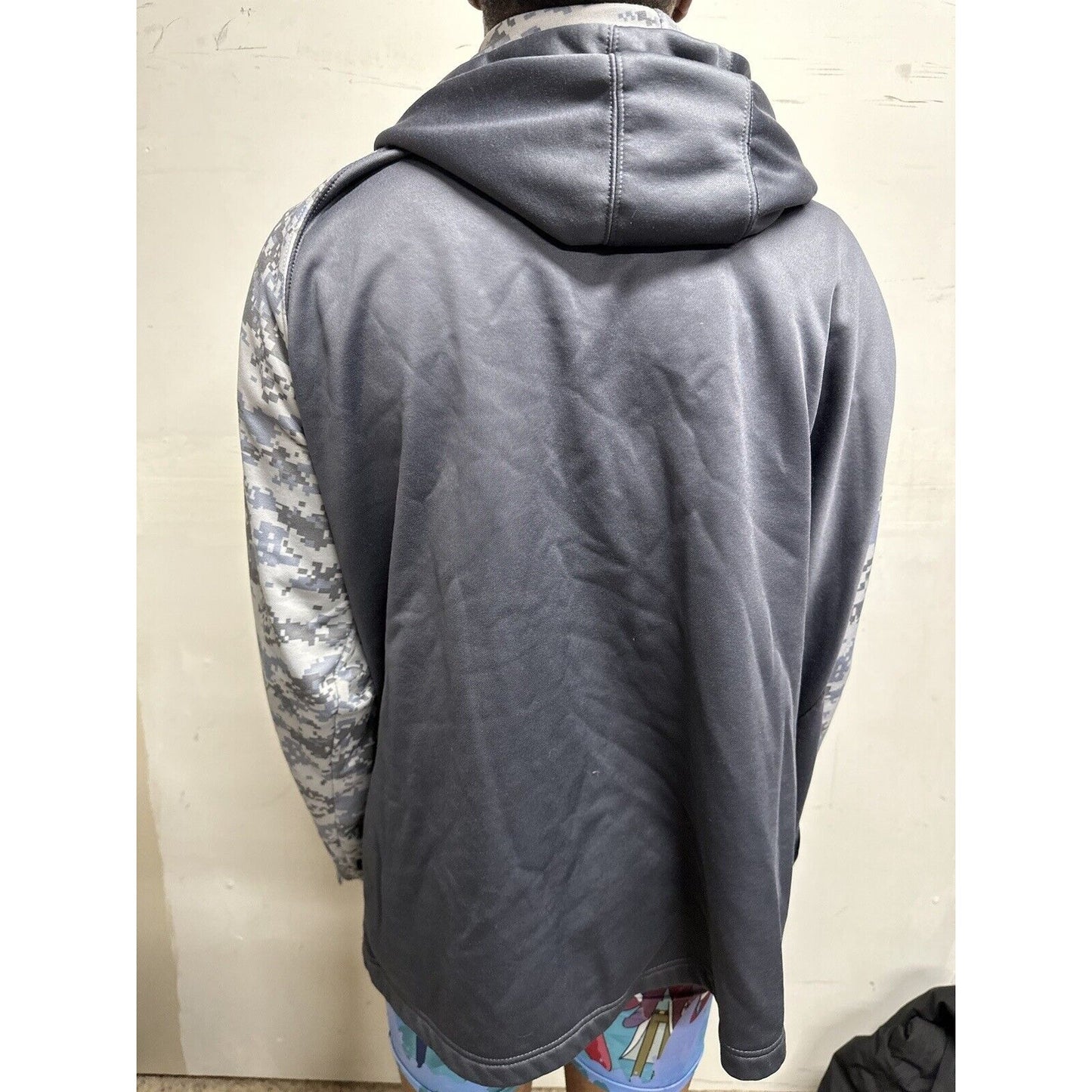 Men’s Colosseum 3XL Gray Camo Alabama Roll Tide Full Zip Hoodie Jacket