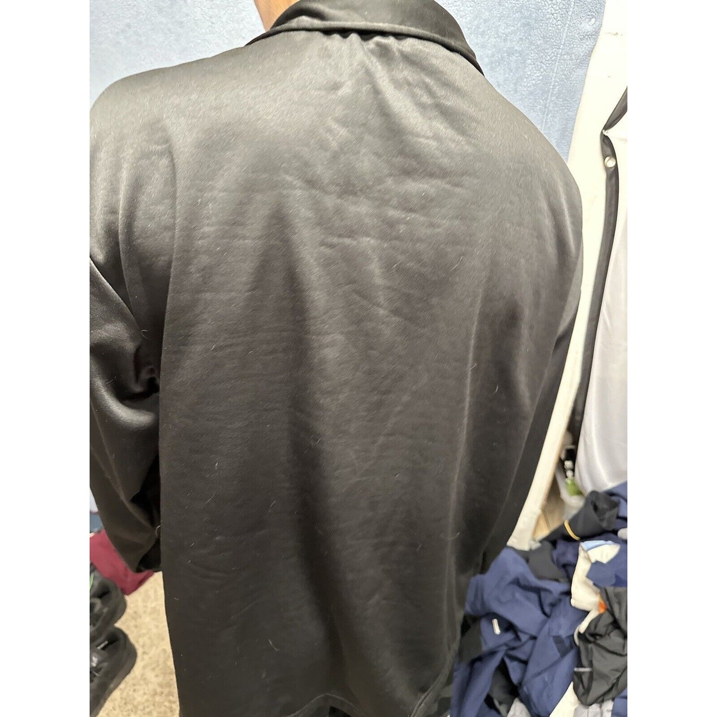 Men’s Black Full Zip XL Us Olympics Committee Jacket Black