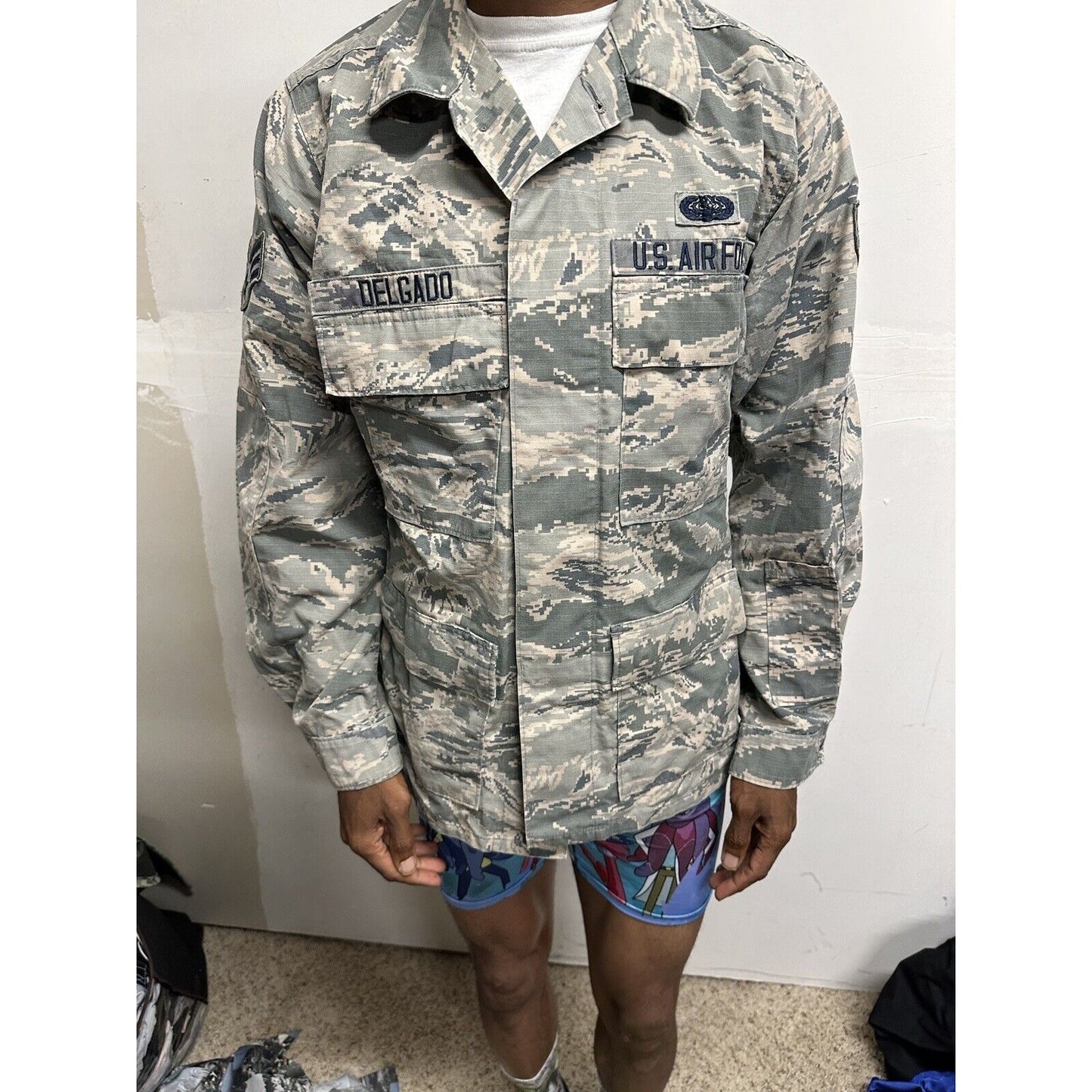 Men’s ABU Airman Battle Uniform USAF Top Blouse 38R Civil Air Patrol