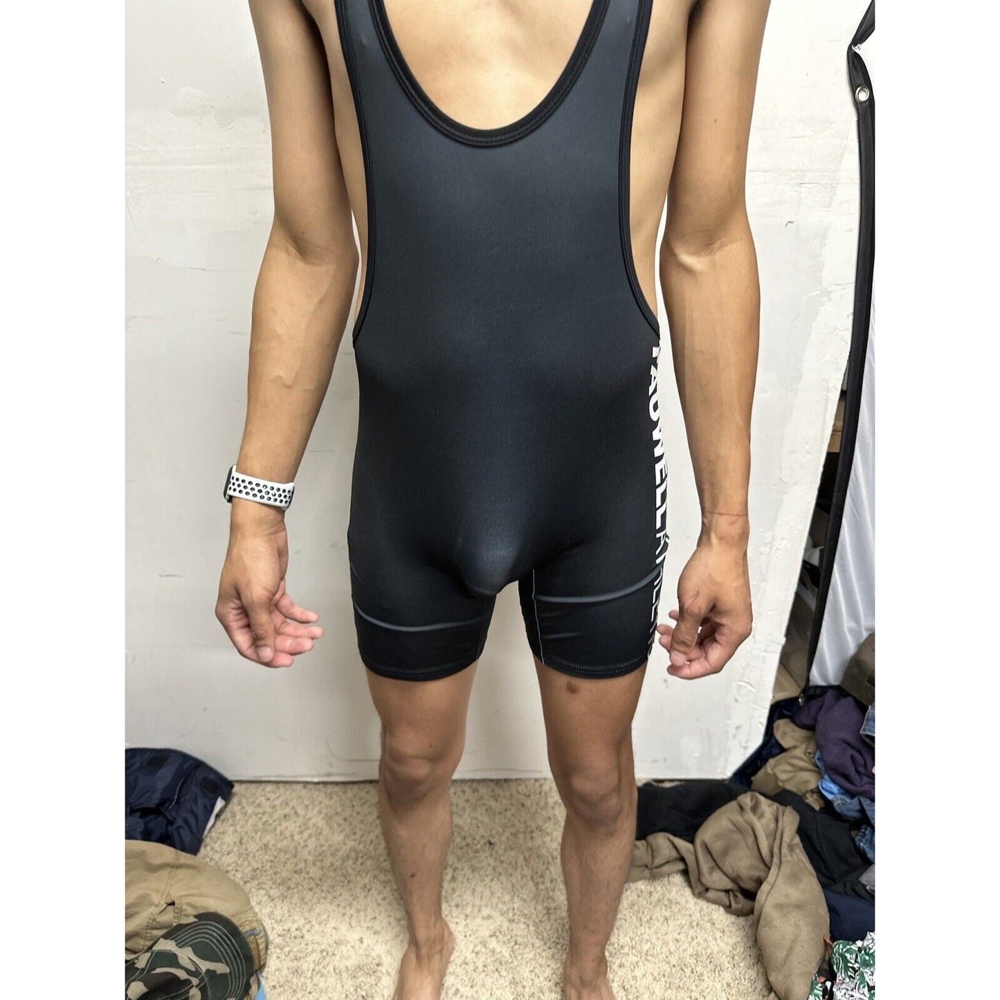 Men’s Tauwell Size Medium Wrestling Singlet Black