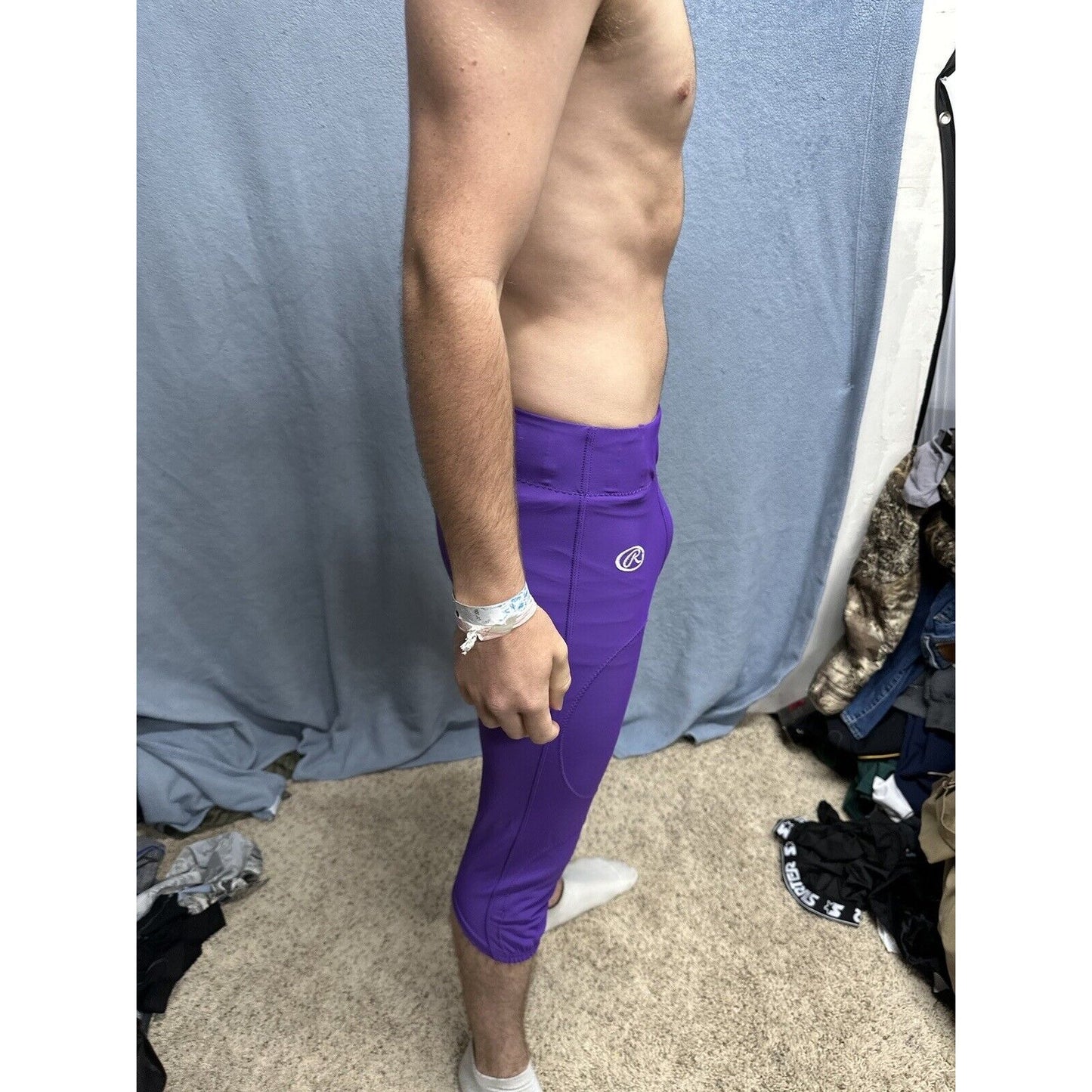Men’s Rawlings Football Pants Medium Purple