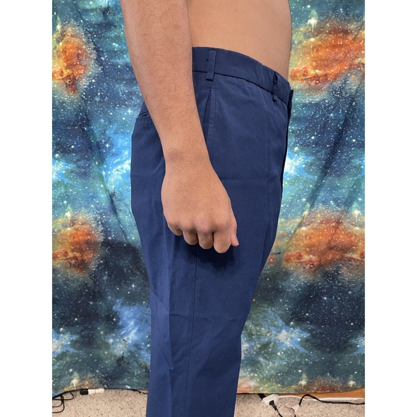Men’s Air Force USAFA cadet 36L  trousers pants poly wool ~31” Inseam Civil Air