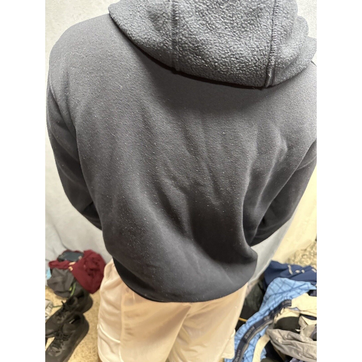 Men’s Dark Blue Full Zip Hoodie Las Vegas Medium DC Classic Polyester