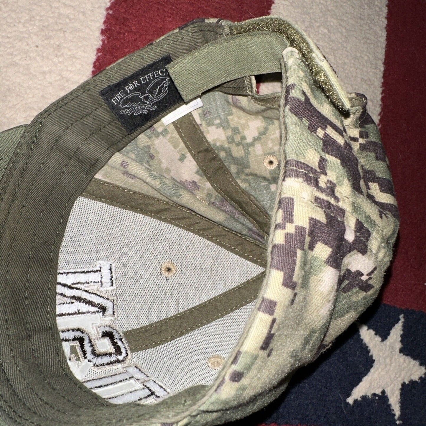 Men’s US Navy Camo Hat Cap Ballcap Adjustable Fire For Effect