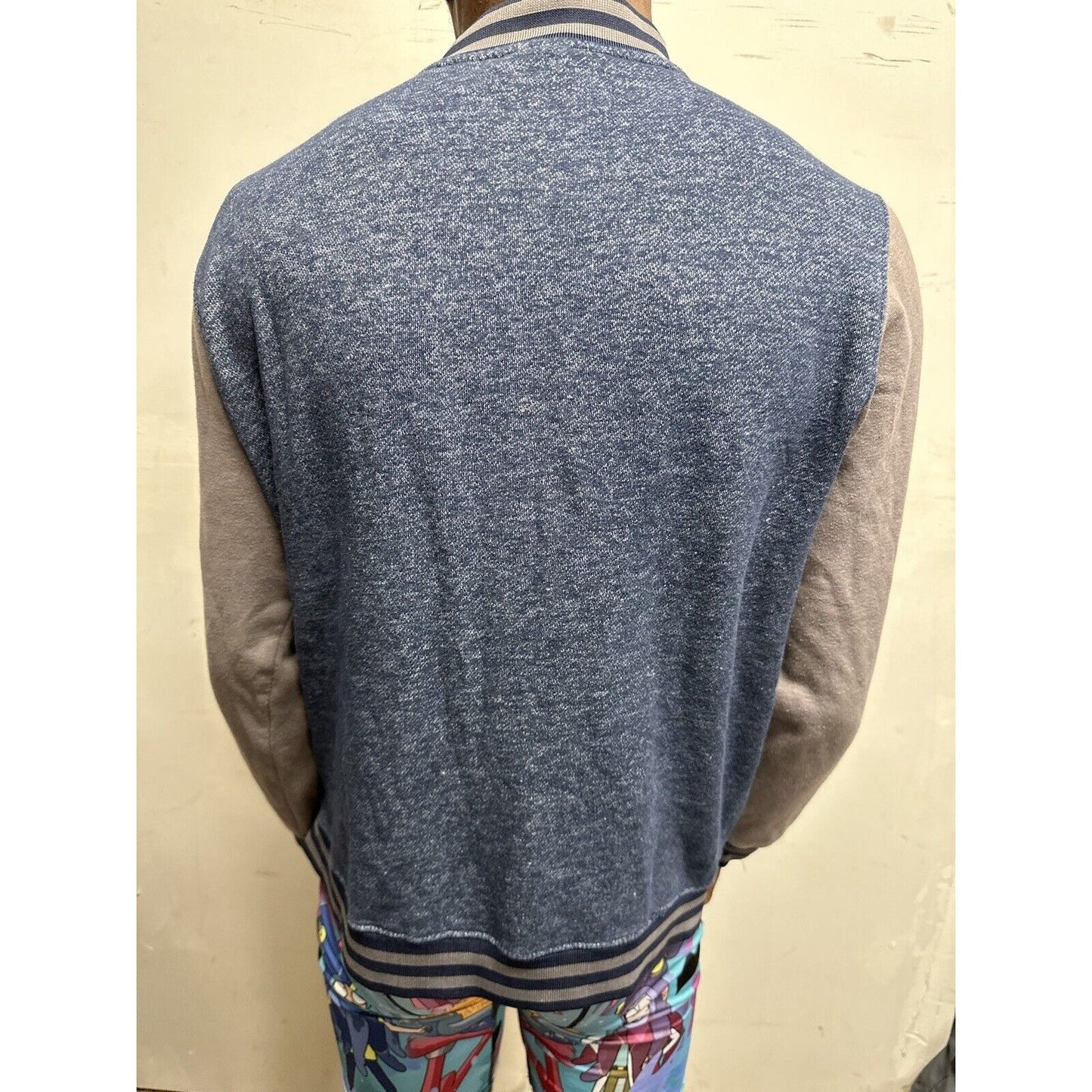 Men’s Superman DC Comics Blue Superman Snap Up Jacket Small