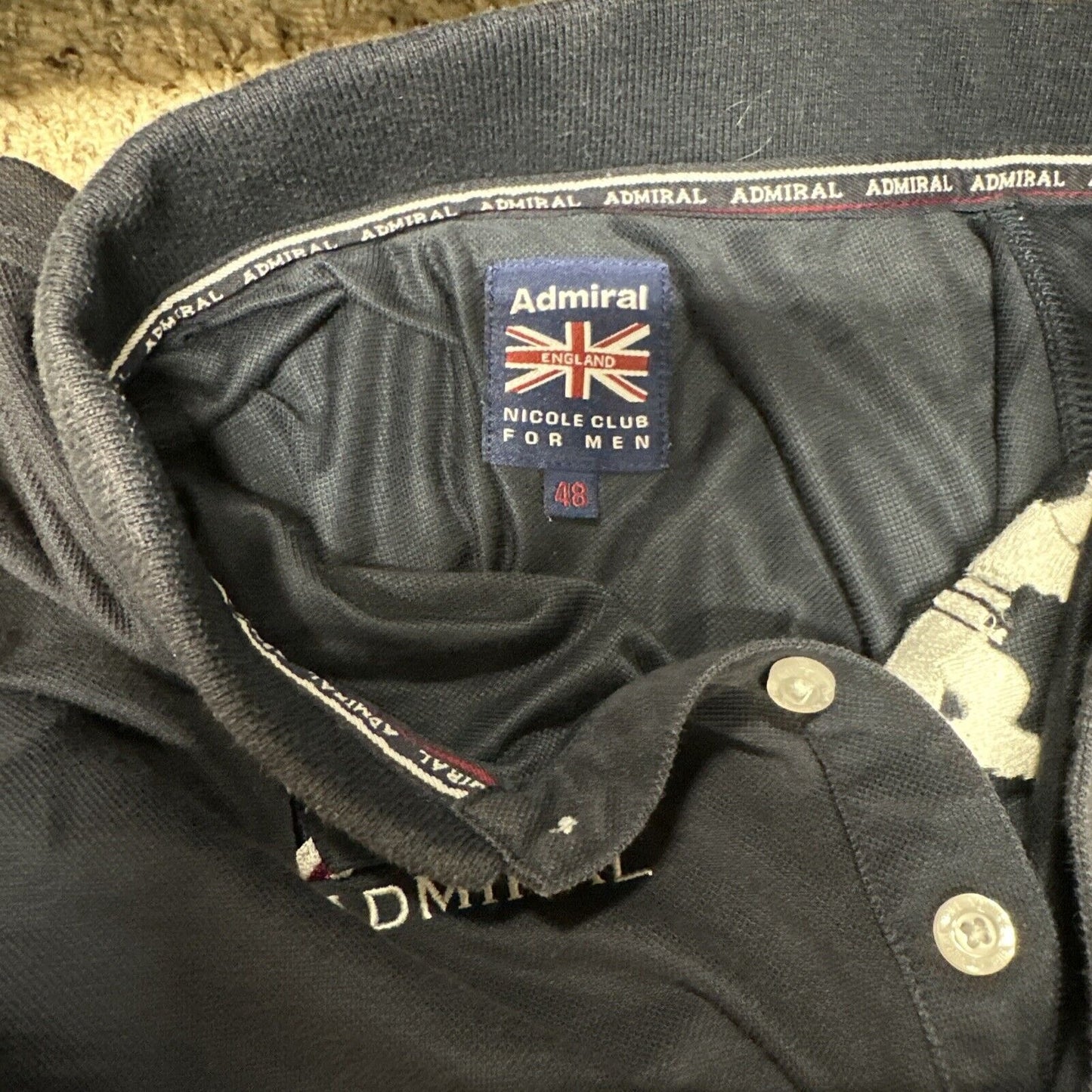 Men’s Dark Blue Admiral England 48 Nicole Club For Men Polo Shirt