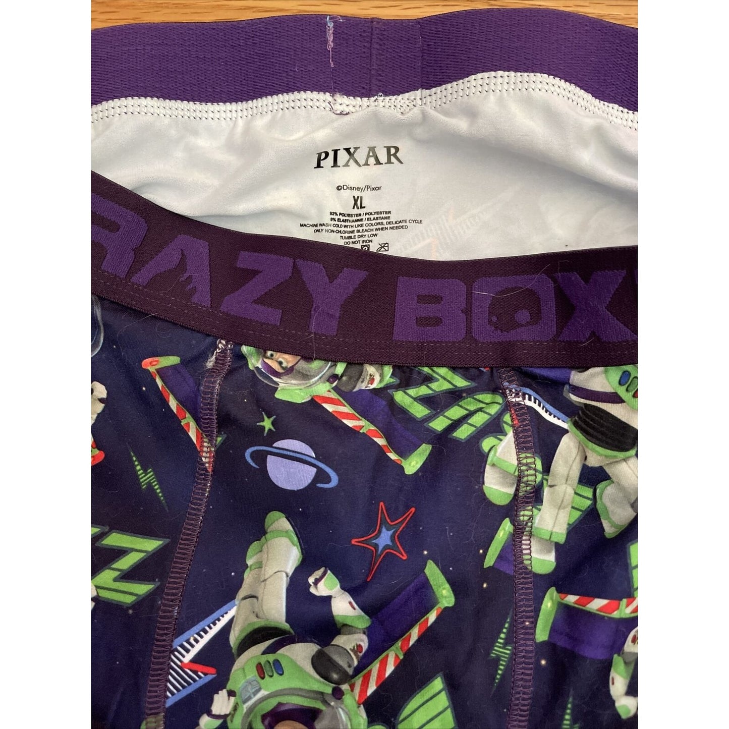 men's crazy boxers pixar xl buzz lightyear compression shorts New And Unworn