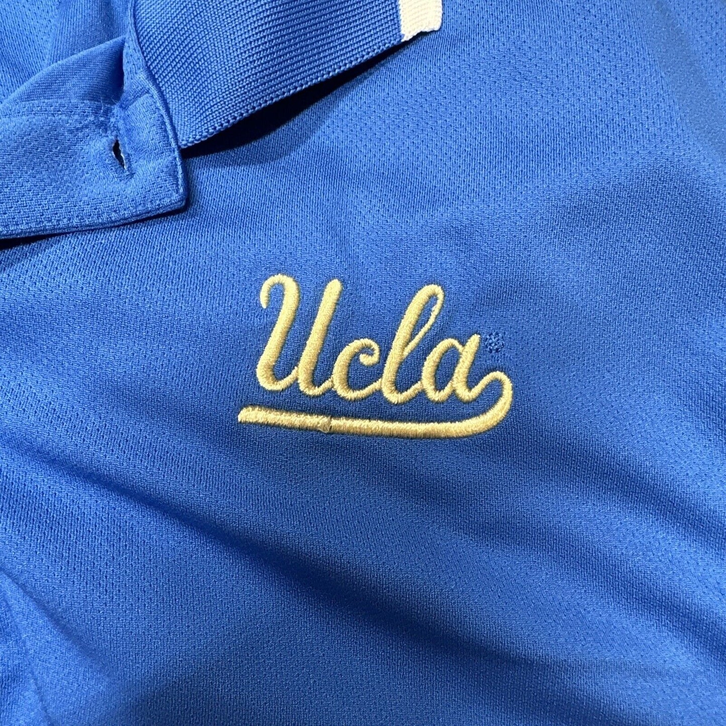 Men’s Blue UCLA Adidas Climalite Polo Shirt Bruins