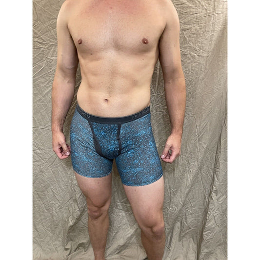 men's fruit of the loom green and gray small boxer brief