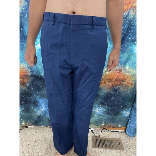 Men’s Air Force USAFA cadet 36L  trousers pants poly wool ~31” Inseam Civil Air