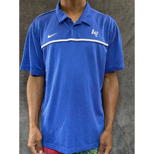 Men’s XL Blue Nike Air Force Polo Shirt