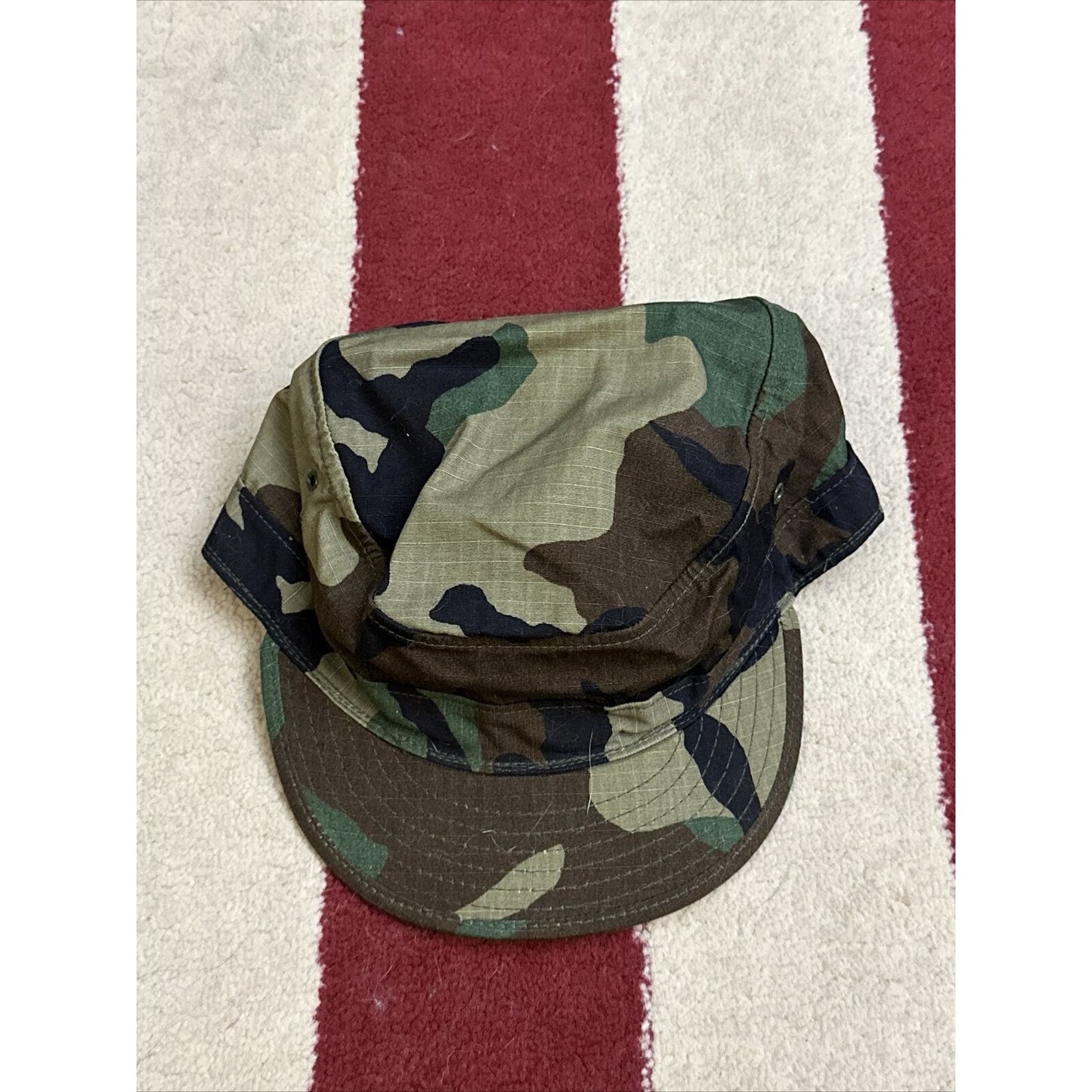 military cap hat cover BDU battle dress uniform camo 7 1/2