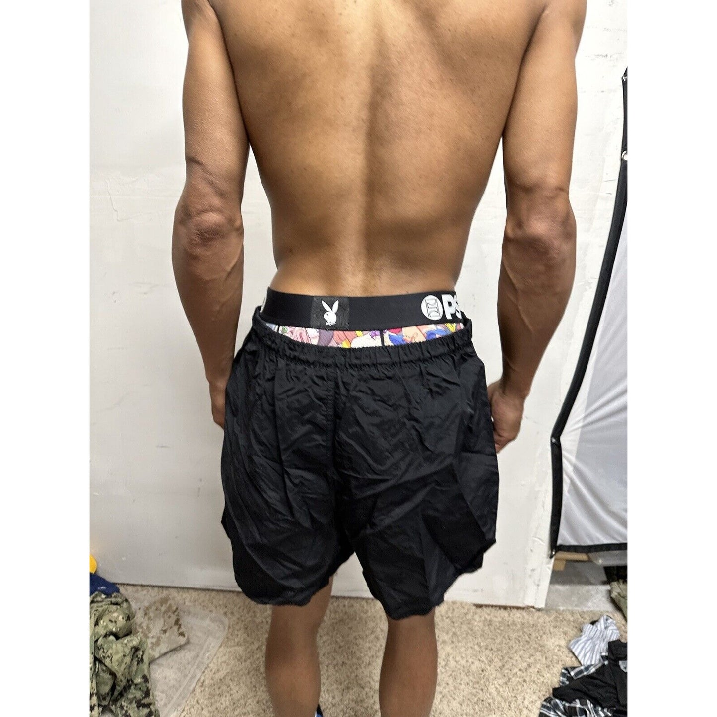 Men’s Army Pt Shorts Black Older Style Fits Like Large