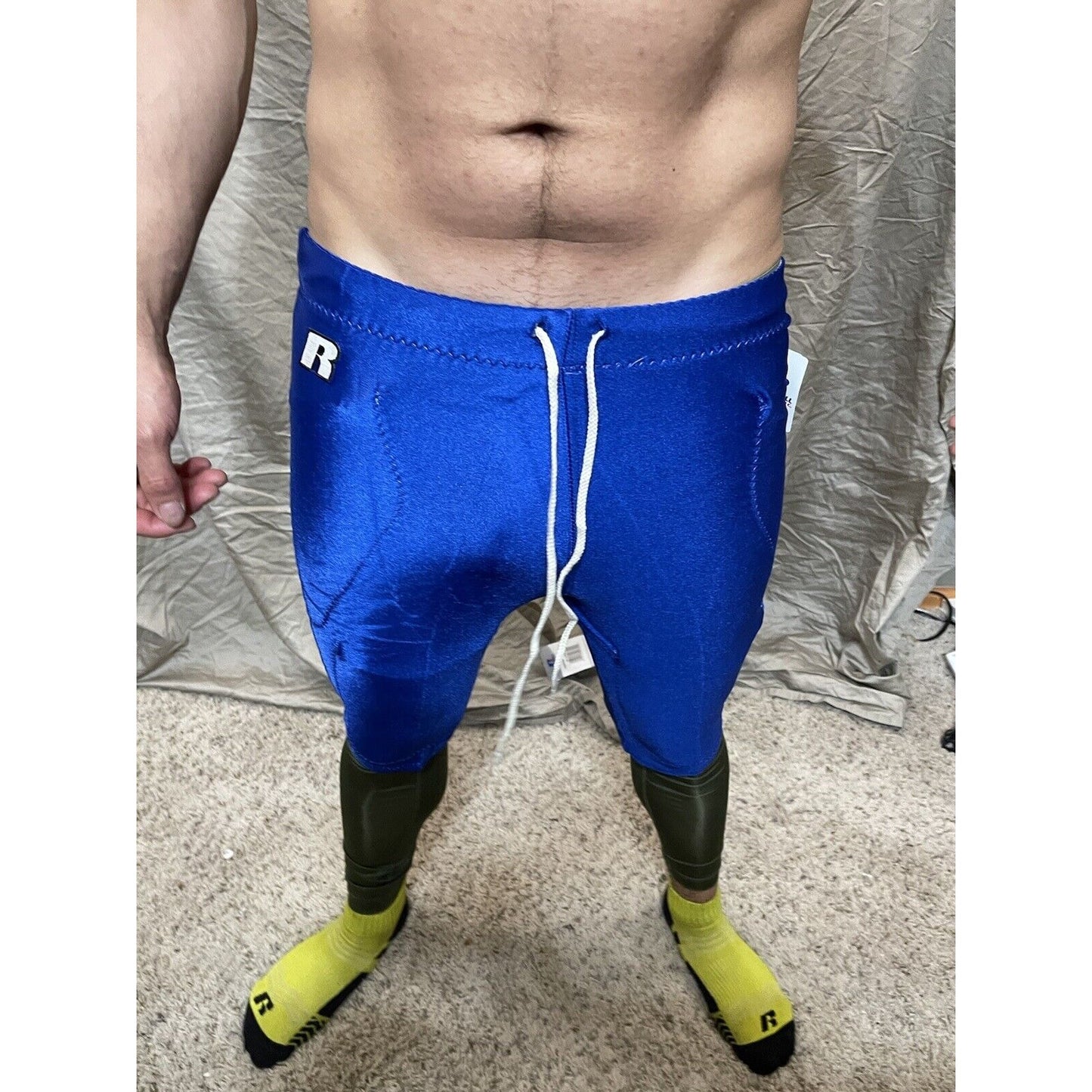 Men's Royal Blue Russell Athletic Football Pants Small