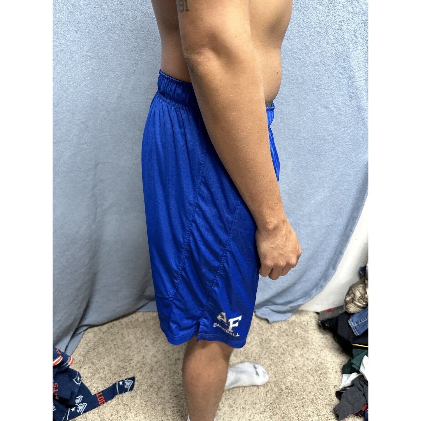Men’s Blue Nike Dri Fit Large USAFA Air Force Academy Baseball Shorts