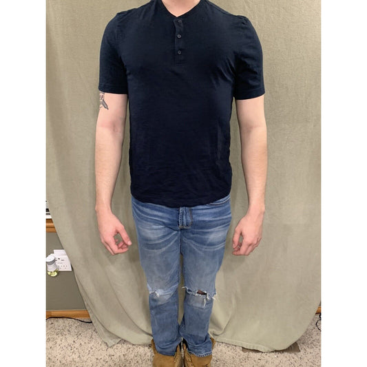 Men’s H&M Small Black Regular Fit Coupe Standard Shirt