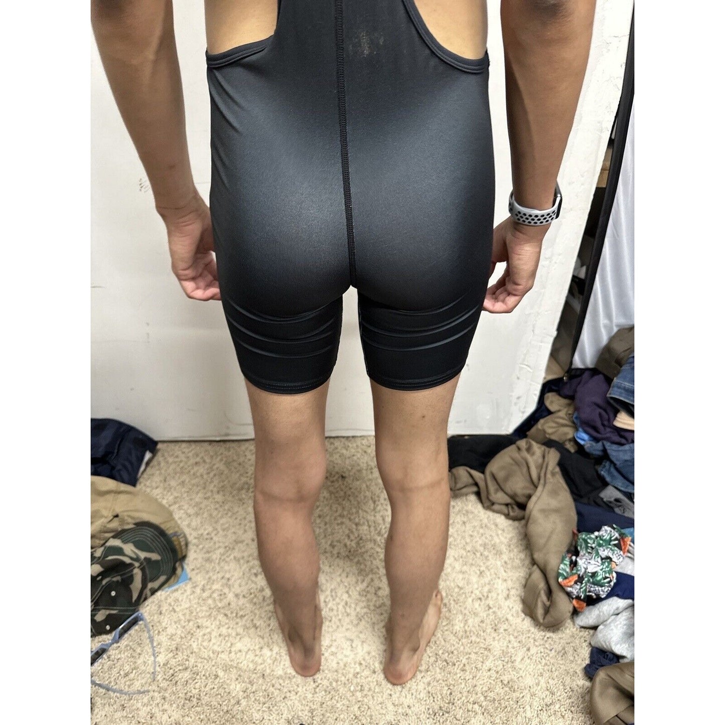 Men’s Tauwell Size Medium Wrestling Singlet Black