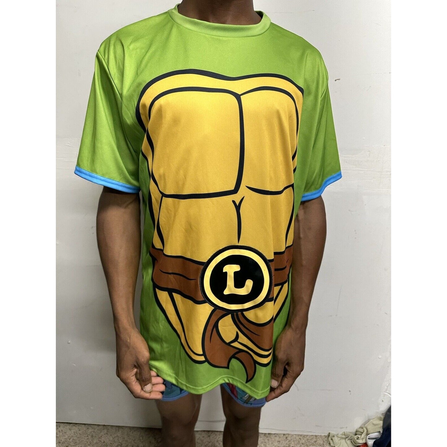 Nickelodeon Teenage Mutant Ninja Turtles Mens L/XL Costume Shirt - Leonardo