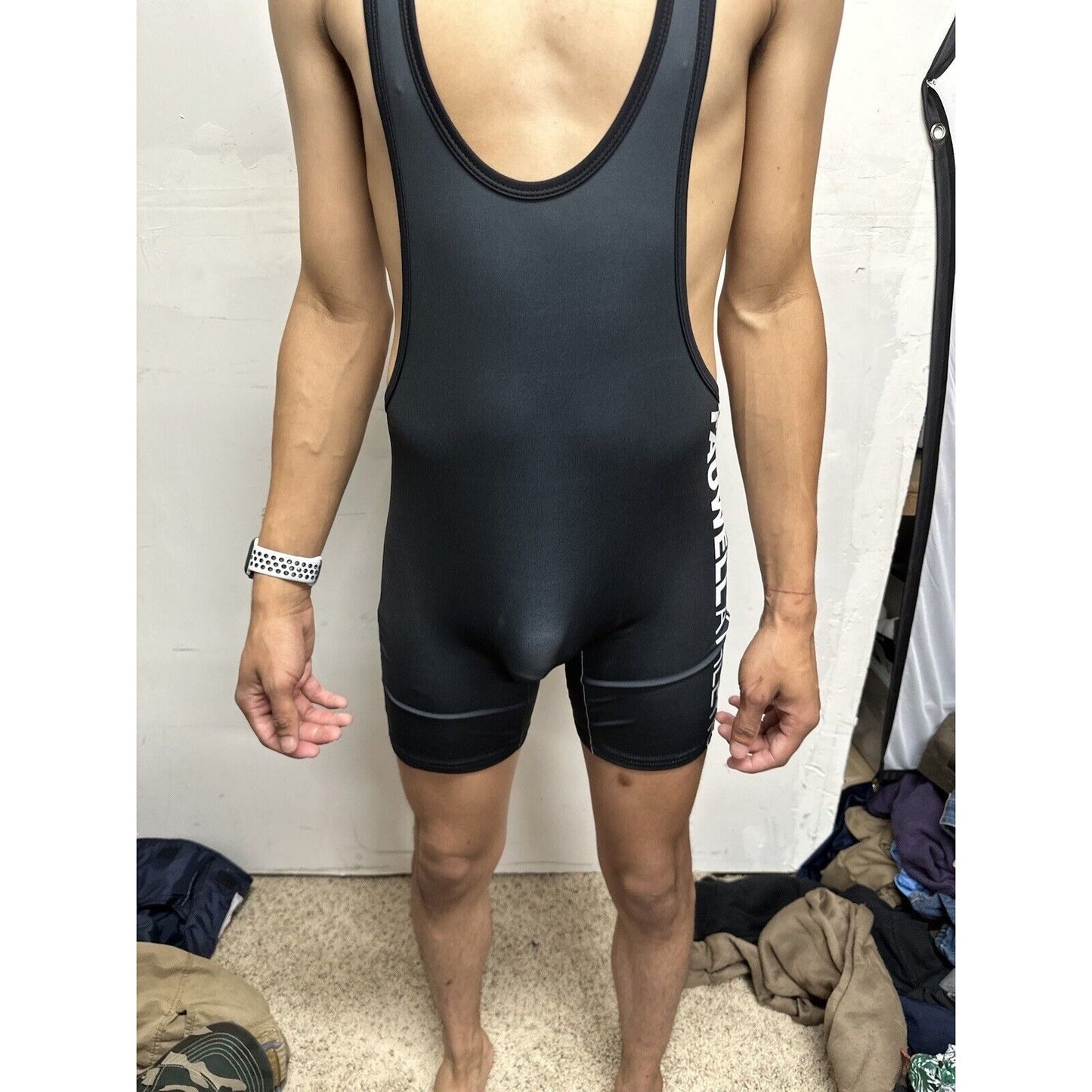 Men’s Tauwell Size Medium Wrestling Singlet Black