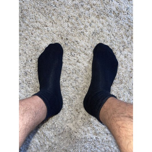 men's hanes black X-temp socks