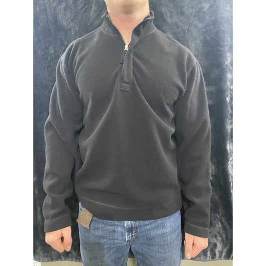 Calvin Klein Men's Large Black 1/4-Zip Pullover Sweater