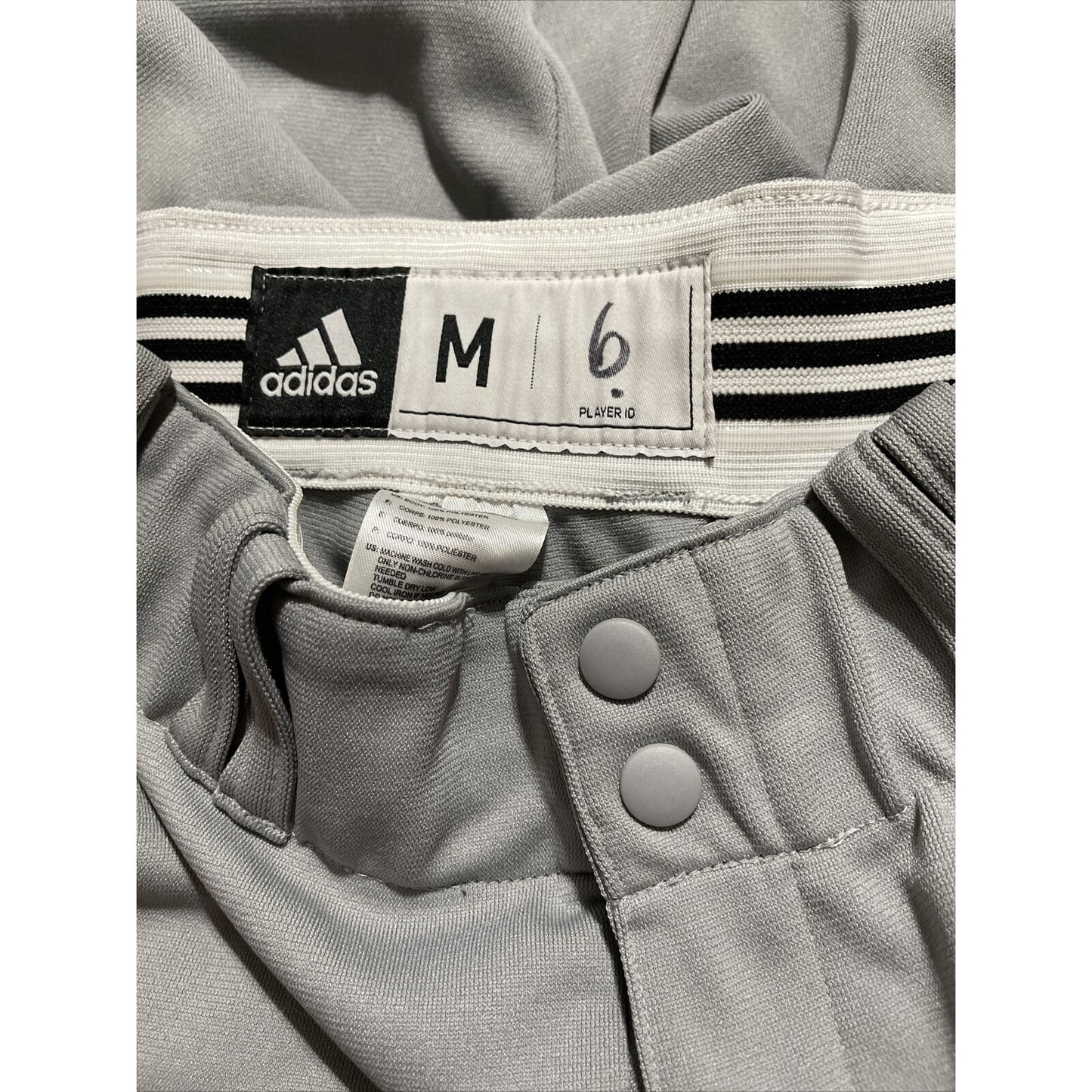 Men’s Adidas Gray Baseball Pants Size Medium Climalite