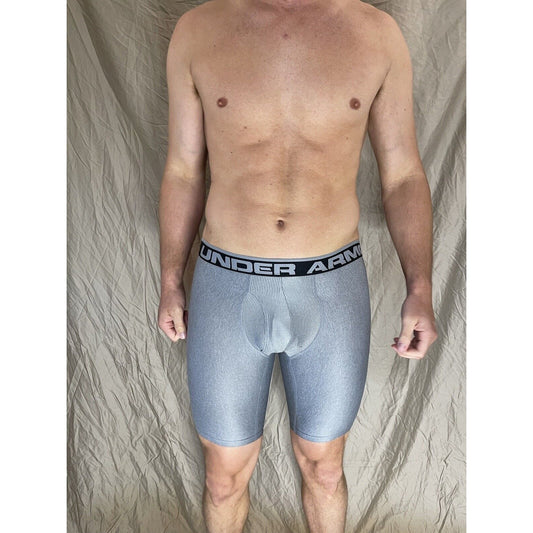 men's under armour boxer jock Gray with Black band small