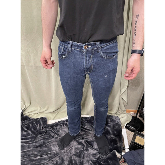 men 30 x 30 WT02 New York Tru Fit straight jeans blue